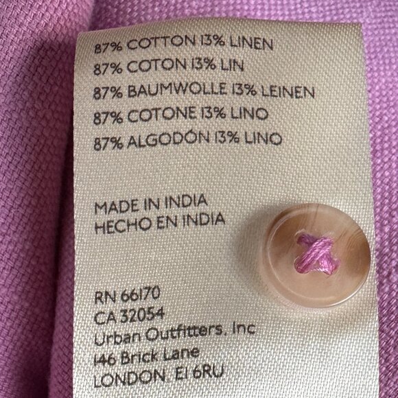 NWT Anthropologie - Pilcro Relaxed Oxford Lilac Buttondown - Women's X-Large - Picture 15 of 16